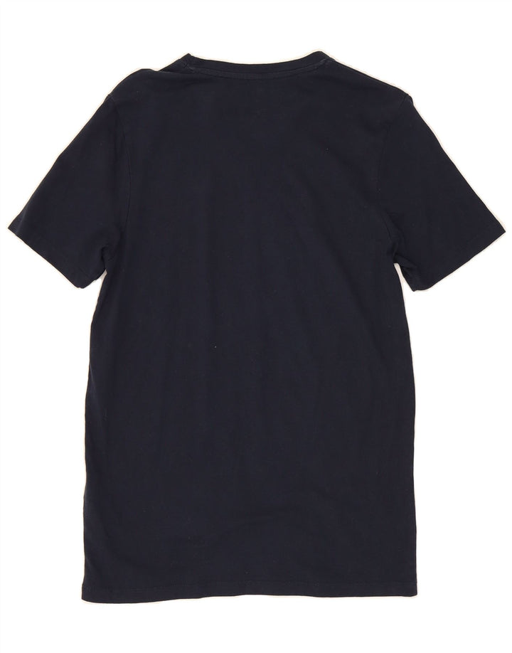 JACK & JONES Mens Graphic T-Shirt Top Medium Navy Blue Cotton Vintage Jack & Jones and Second-Hand Jack & Jones from Messina Hembry 