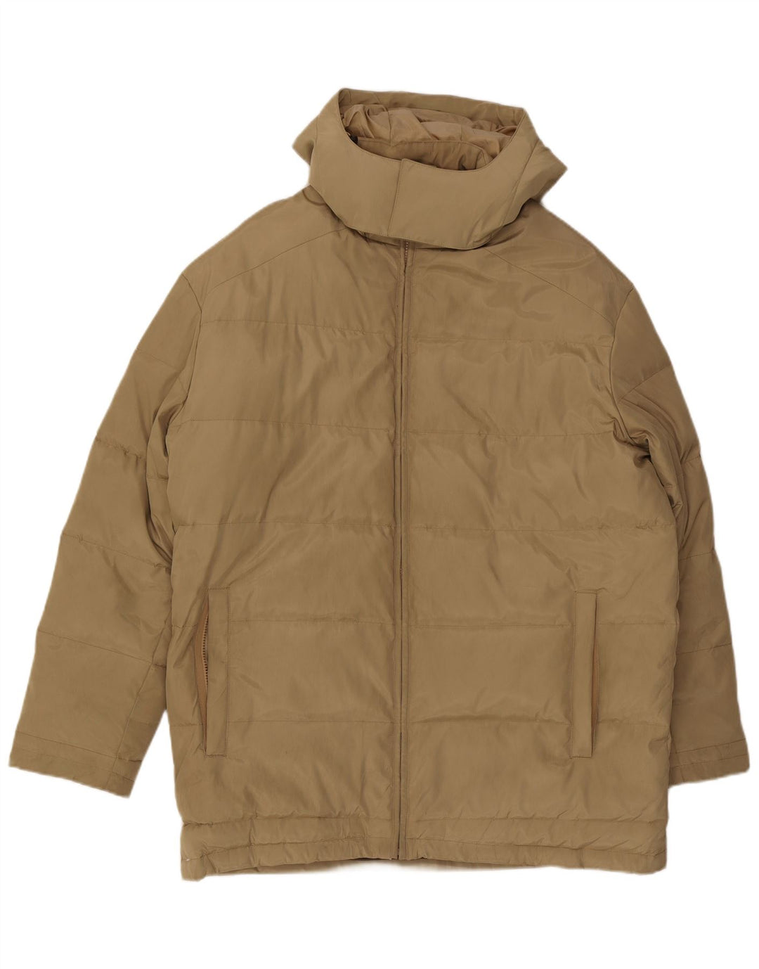 Paul & Shark Herren-Jacke mit Kapuze, gepolstert, UK 42, XL, Khaki, Polyester