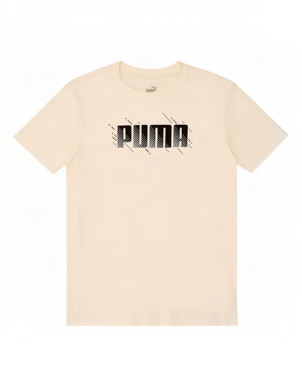Puma Boys Graphic T-Shirt Top 15-16 Years White