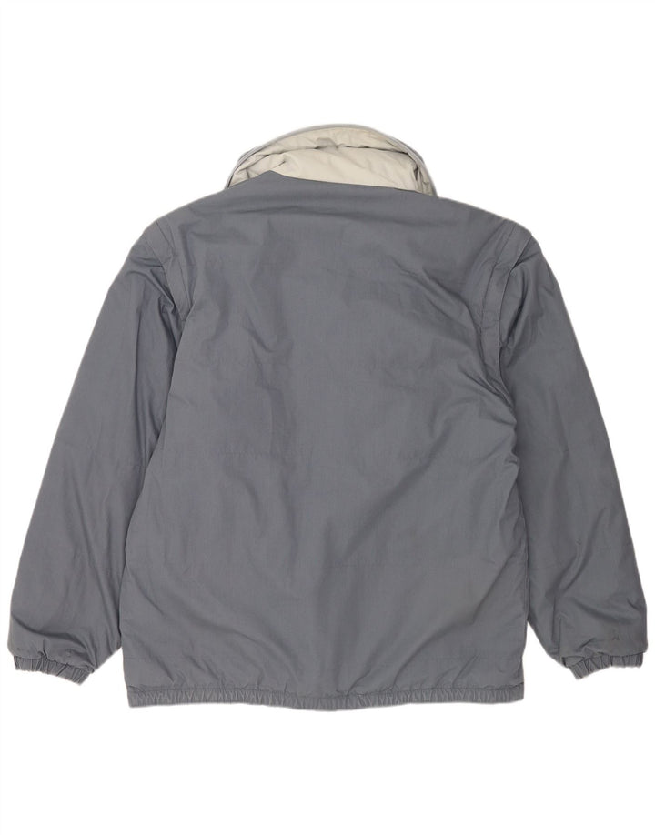 North Land Herren Reversible Wattierte Jacke UK 40 Large Grau Polyester
