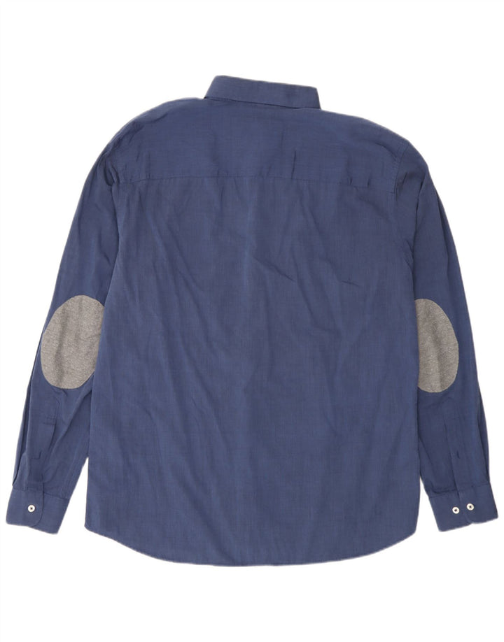 Jack & Jones Herren-Slim-Hemd XL aus blauer Baumwolle