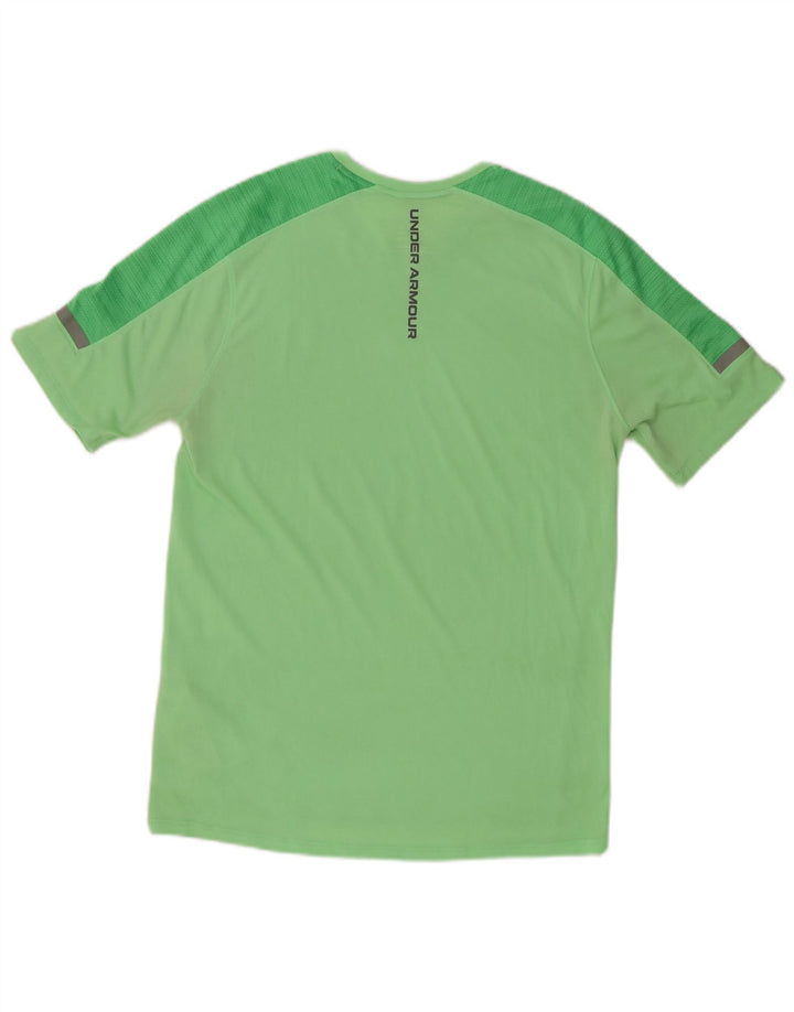 UNDER ARMOUR Herren-T-Shirt mit Grafik, Größe S, Grün, Farbblock-Polyester