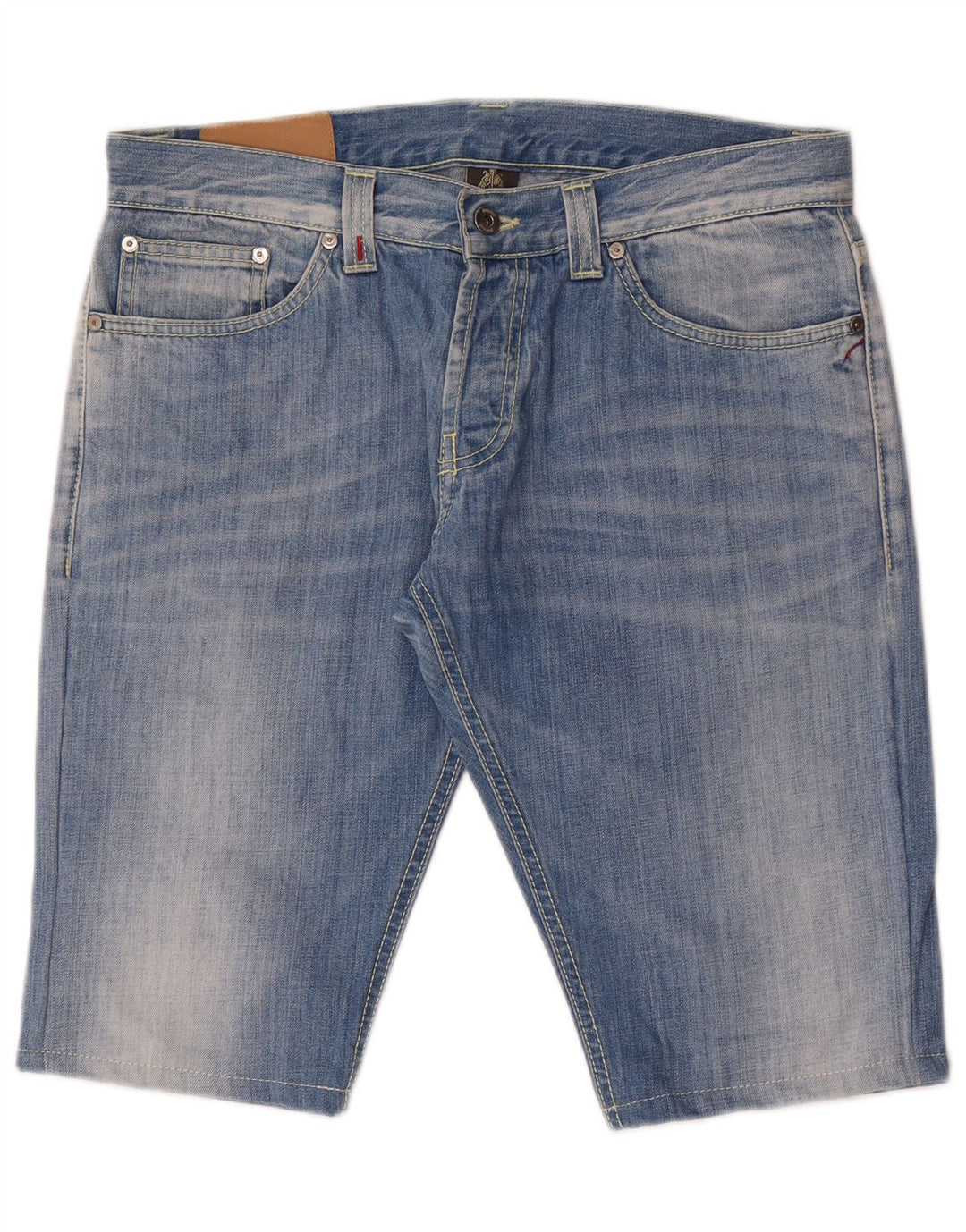Dondup Herren Lucky Denim Shorts W34 Große blaue Baumwolle