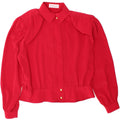 RENATO BALESTRA Womens Shirt Blouse EU 44 XL Red Polyester Vintage Renato Balestra and Second-Hand Renato Balestra from Messina Hembry 