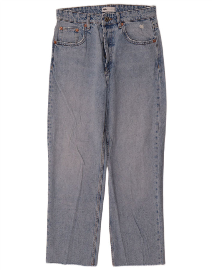 ZARA Womens Straight Jeans EU 38 Small W28 L26 Blue Cotton