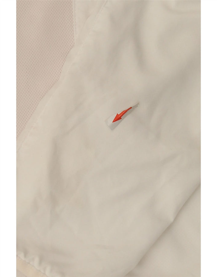 NIKE Damen-Trainingsanzugoberteil, UK-Größe 14, mittelweißes Polyester