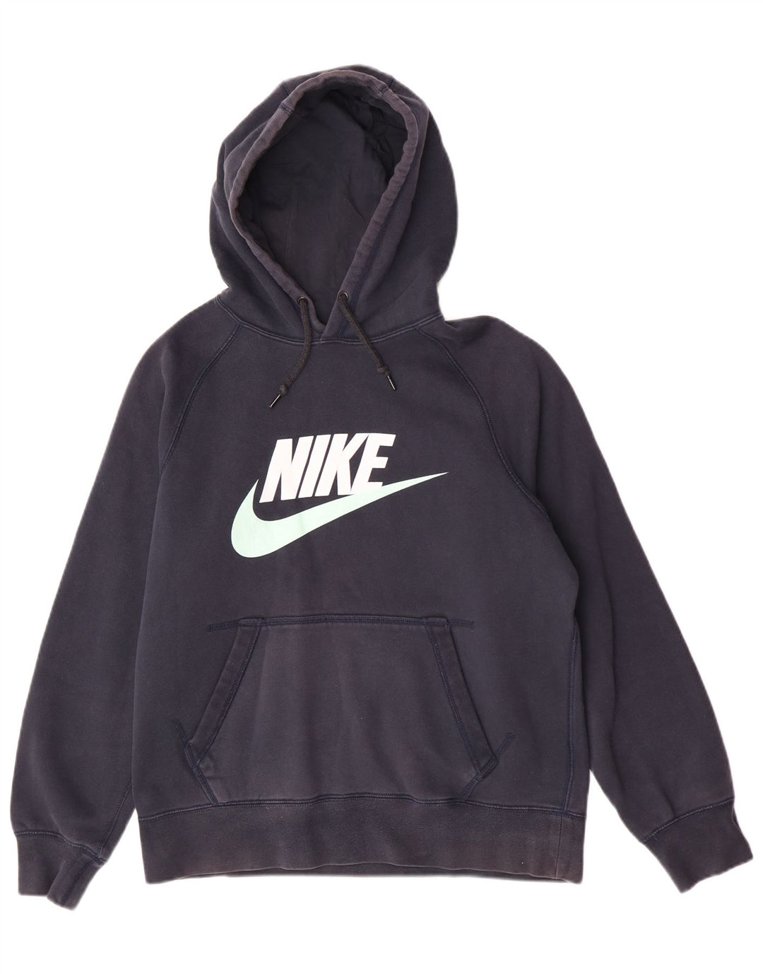 Nike Herren-Kapuzenpullover mit Grafik, mittelblaue Baumwolle