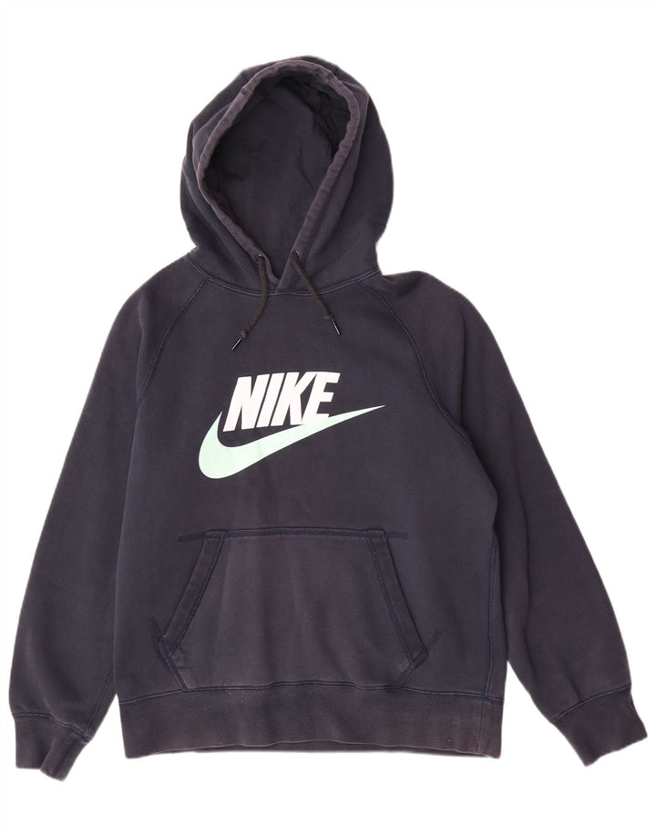 Nike Herren-Kapuzenpullover mit Grafik, mittelblaue Baumwolle