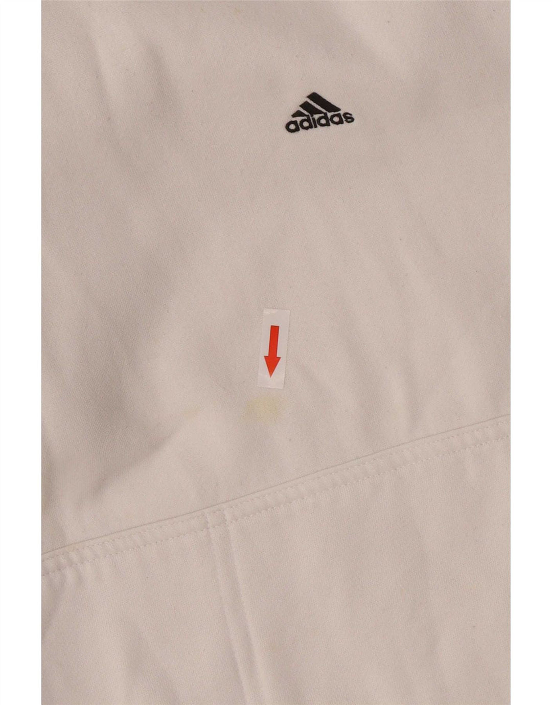 Adidas Herren Kapuzenpullover aus mittelweißer Baumwolle
