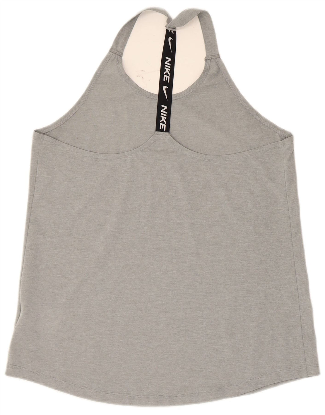 Nike Damen Dri Fit Graphic Weste Top UK 14 Large Grau Polyester