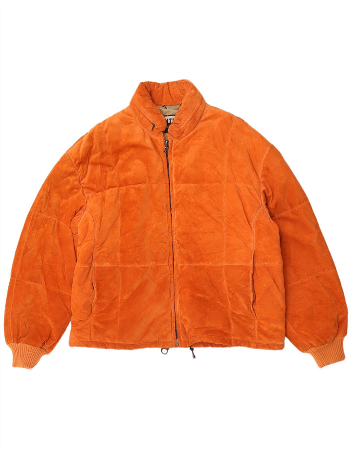 Fox Damen Kapuzen-Wildlederjacke UK 18 XL Orange