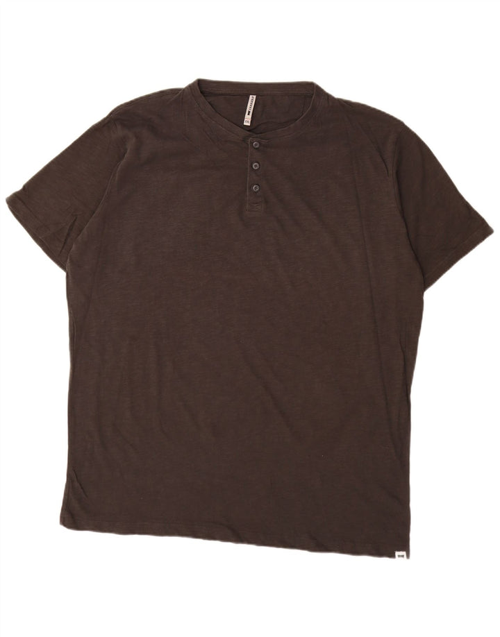 Carrera Herren T-Shirt Top 2XL Grau Baumwolle
