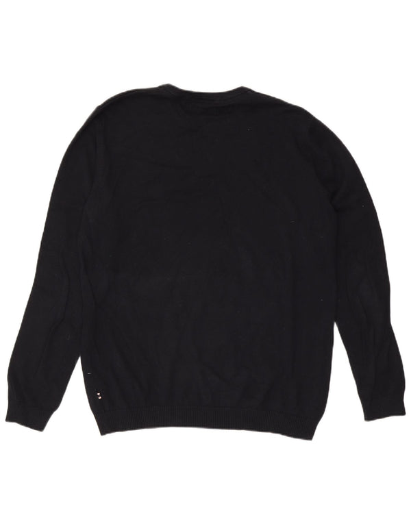 Jack & Jones Herren-Pullover mit Rundhalsausschnitt, XL, Marineblau, Baumwolle