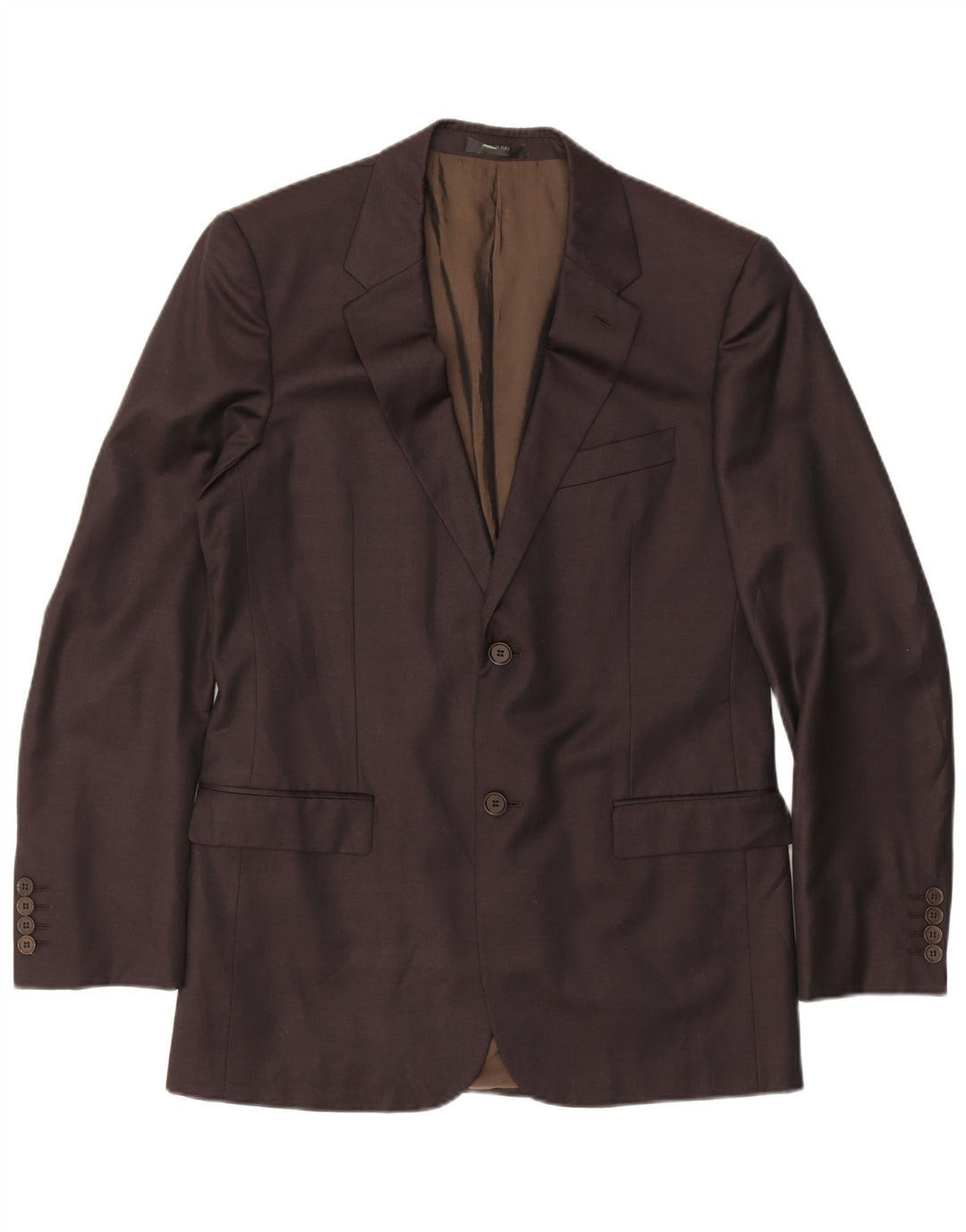 Calvin Klein Herren-Blazer mit 2 Knöpfen, groß, Burgunderrot, Schurwolle