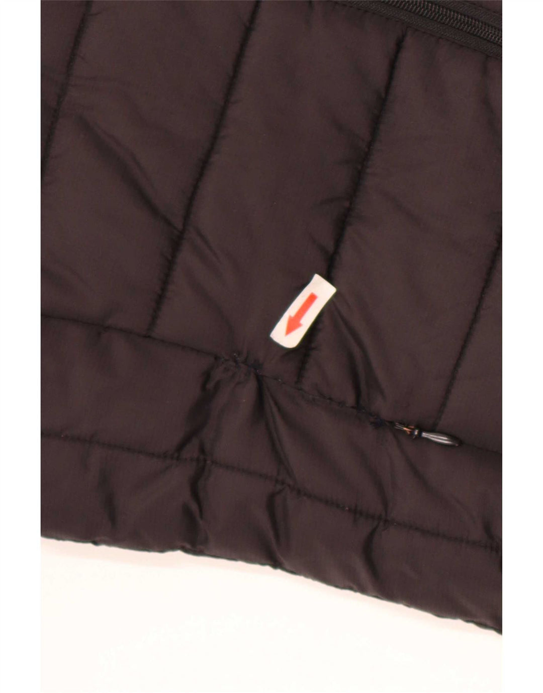 Ellesse Womens Hooded Reversible Wattierte Jacke UK 10 Small Graues Nylon