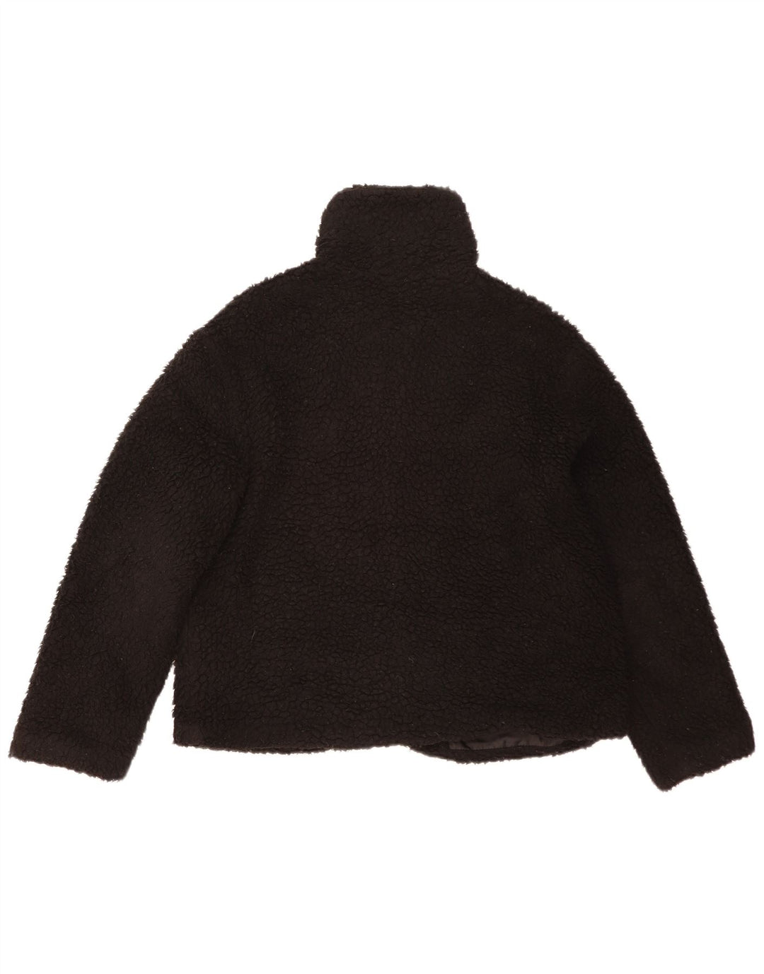 Topshop Damen-Fleecejacke in Übergröße, UK 14, Mittelschwarz, Polyester