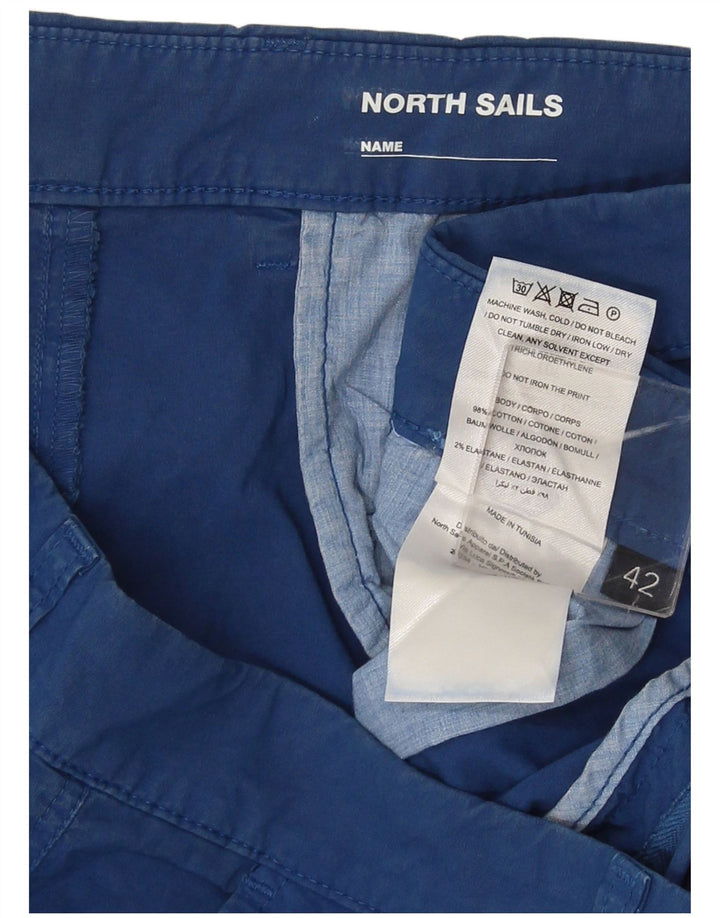North Sails Herren Chinoshorts W42 2XL Blaue Baumwolle