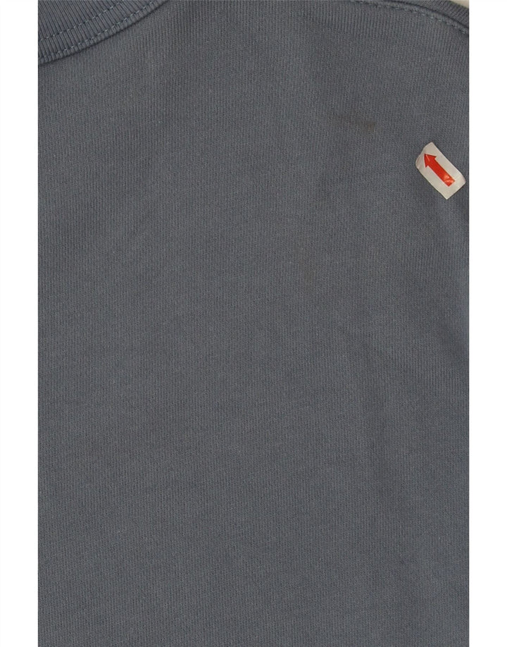 Zara Herren-Sweatshirt, Pullover, groß, aus blauer Baumwolle