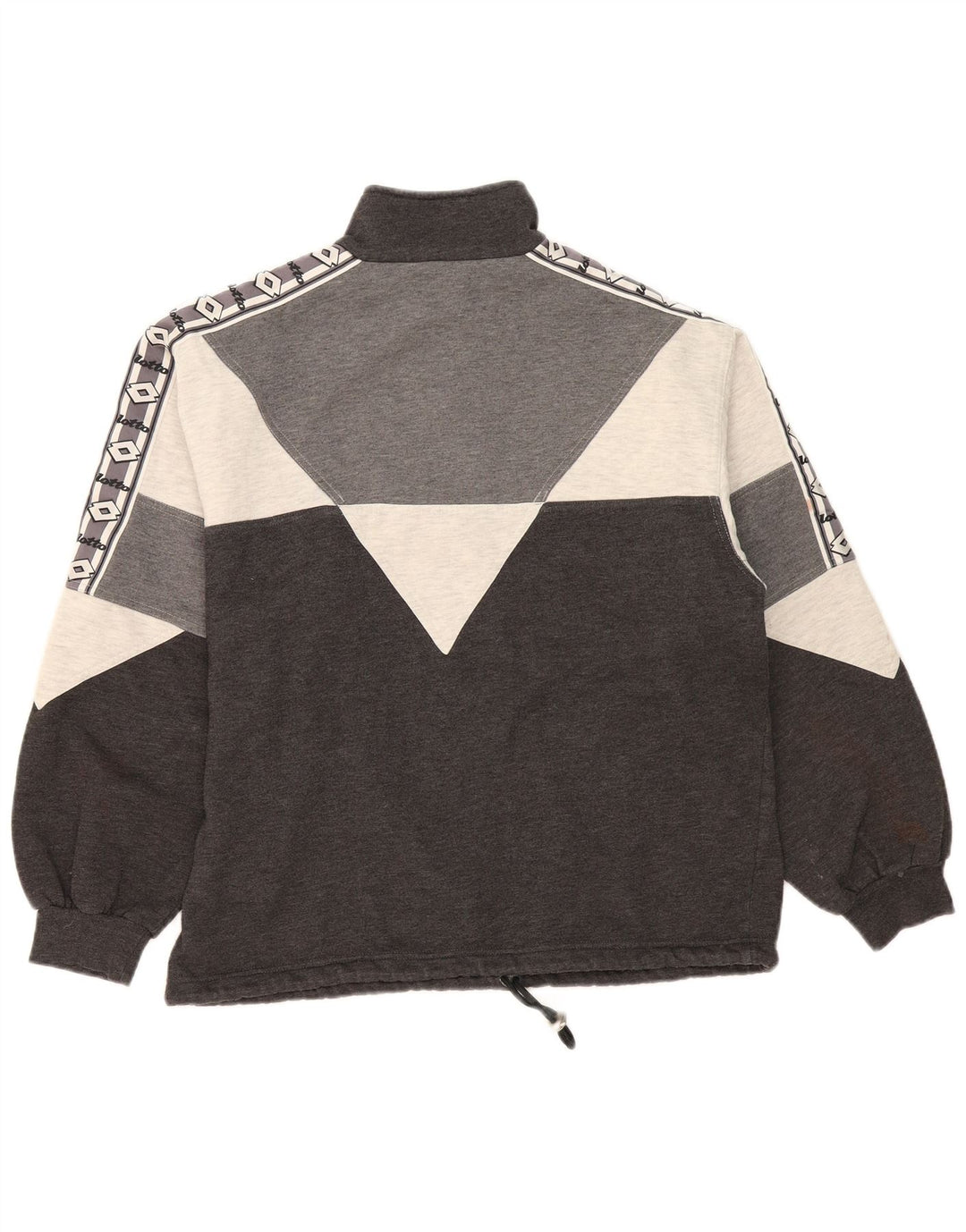 Lotto Herren-Sweatshirt mit Grafik, UK 38/40, Mittelgrau, Farbblock