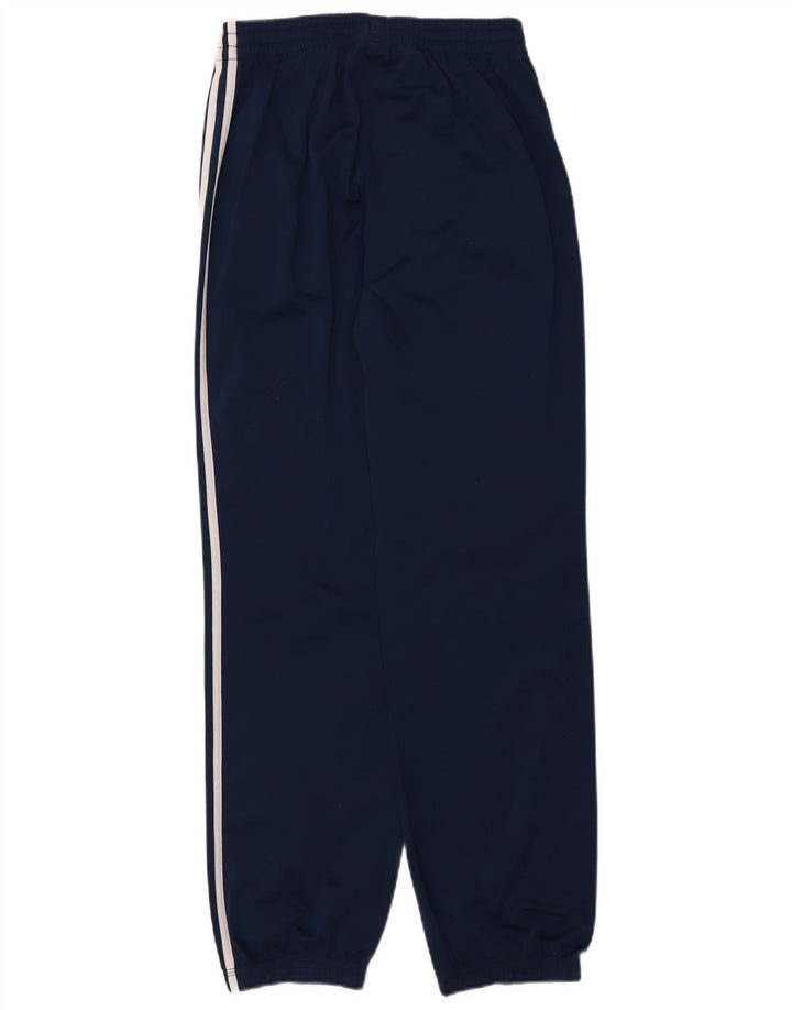 ADIDAS Boys Tracksuit Trousers Joggers 15-16 Years Navy Blue Polyester