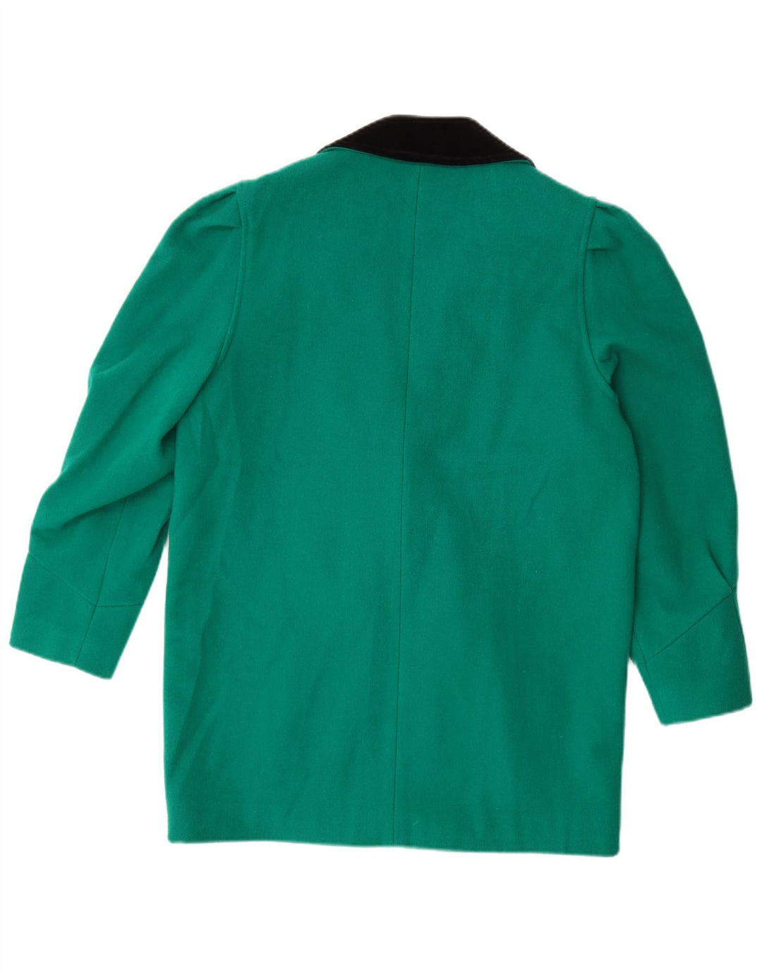 Vintage Damen Zweireihige Blazerjacke UK 14 Großer grüner Farbblock