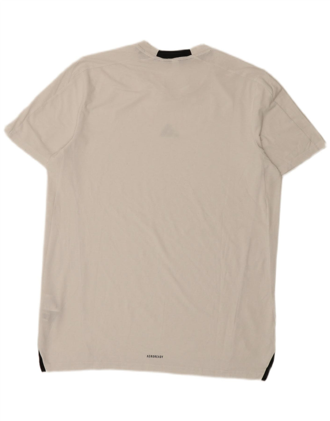 Adidas Herren T-Shirt Top Large Weiß Polyester Sport