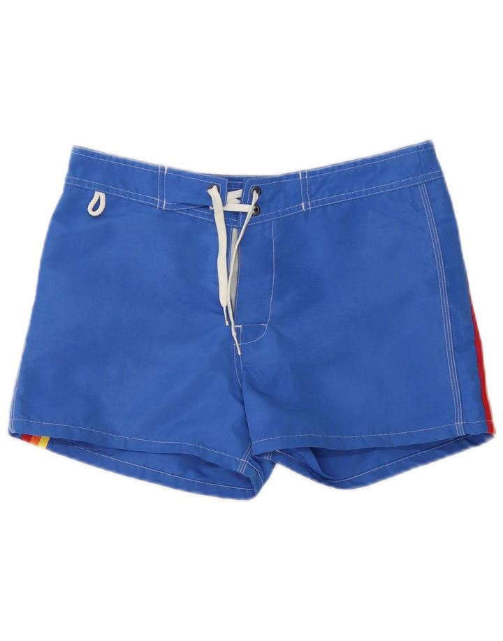 SUNDEK Badeshorts für Jungen, 13–14 Jahre, blaues Polyester