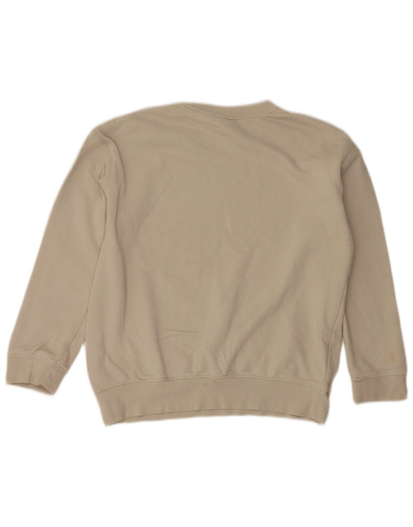Nike Mädchen-Sweatshirt mit Grafik, 12–13 Jahre, Größe L, Grau, Baumwolle