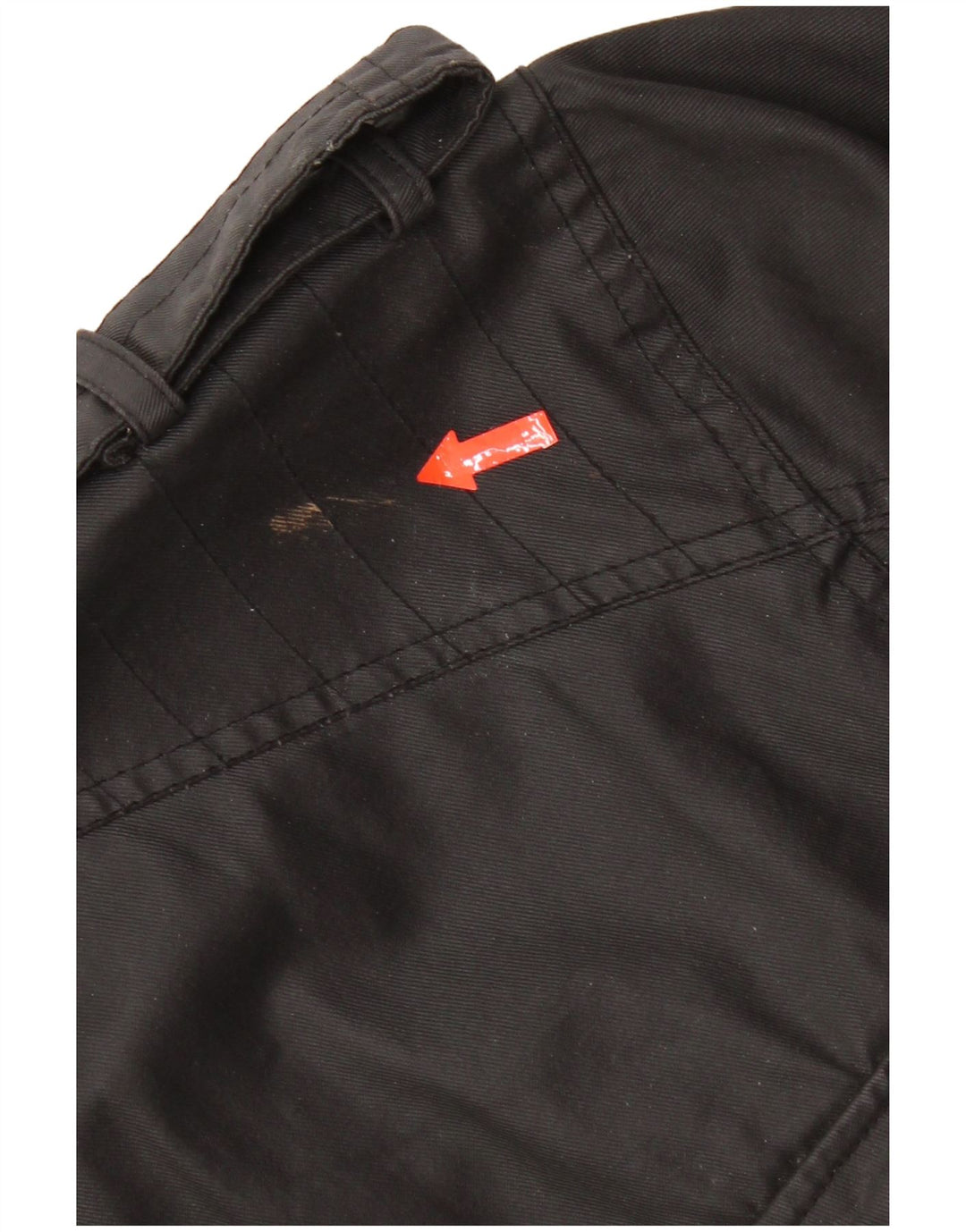 Vintage Herren Militärjacke UK 42 XL Schwarz Baumwolle