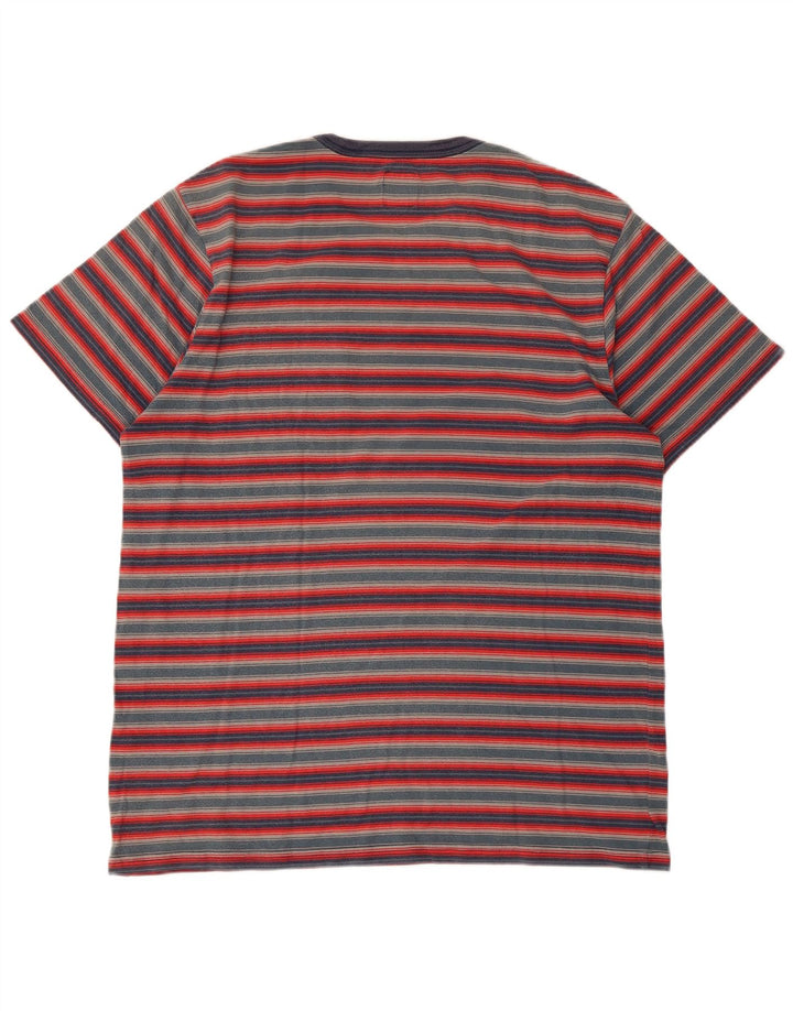 Vans Herren T-Shirt Top Large Rot gestreift
