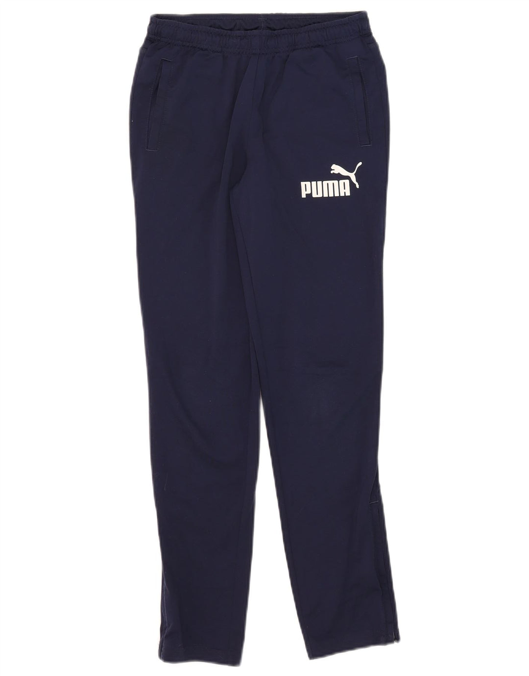 Puma Trainingshose mit Grafik für Jungen, 11–12 Jahre, marineblaues Polyester