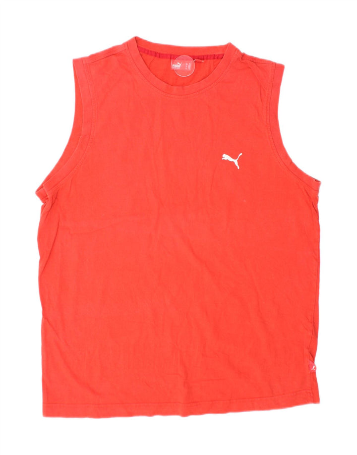 PUMA Mens Vest Top 2XL Red Cotton Vintage Puma and Second-Hand Puma from Messina Hembry 