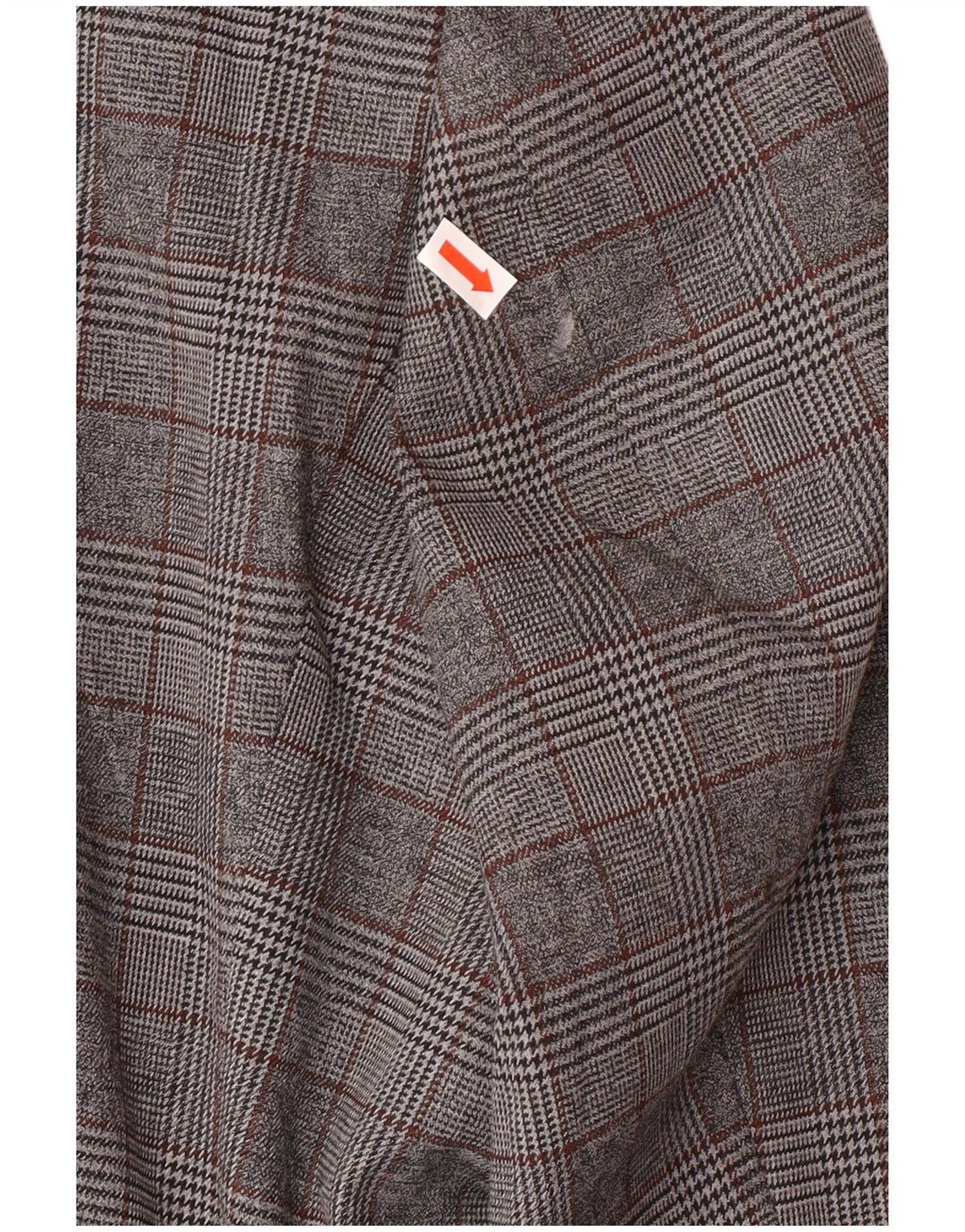 Marks & Spencer Herren-Blazer mit 2 Knöpfen, UK 46 3XL, grau kariertes Polyester