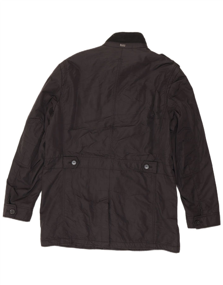 Hugo Boss Herren Utility-Jacke UK 54 2XL Schwarz Polyamid