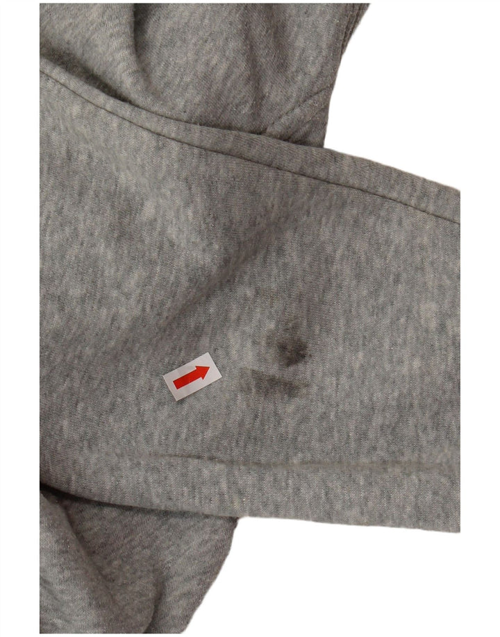 NIKE Damen-Kapuzenpullover mit Reißverschluss, UK 16, Größe L, Grau, Baumwolle