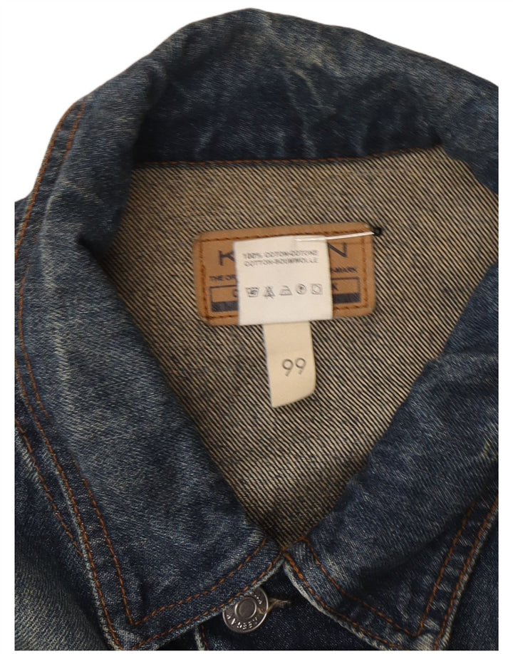 KEEGAN Herren Jeansjacke UK 42 XL Blaue Baumwolle