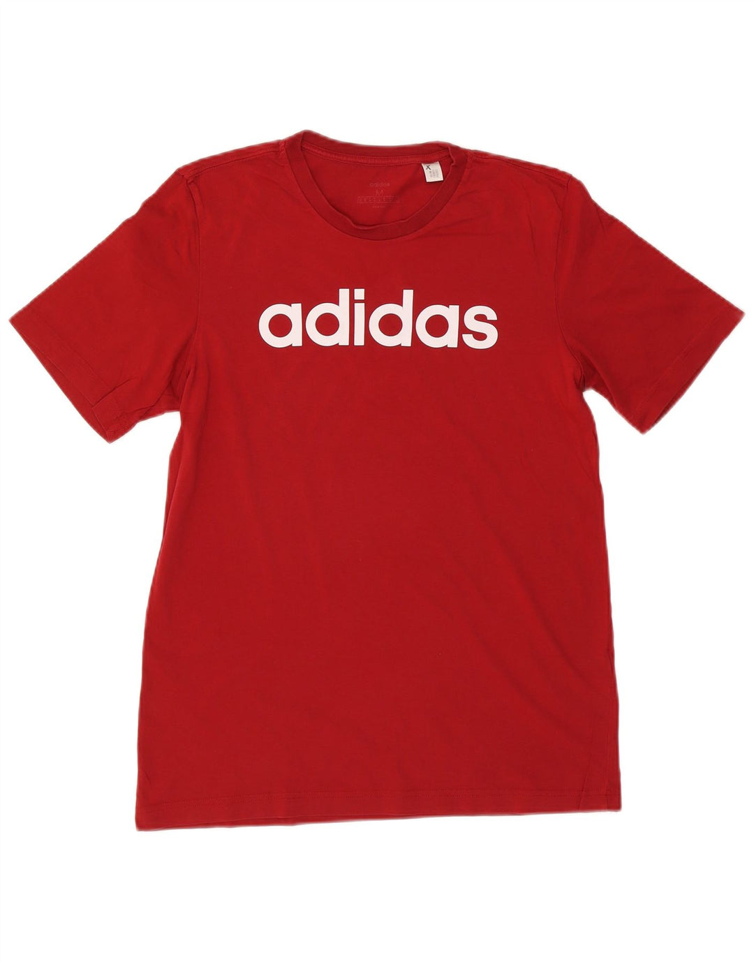 Adidas Herren Grafik-T-Shirt aus mittelroter Baumwolle