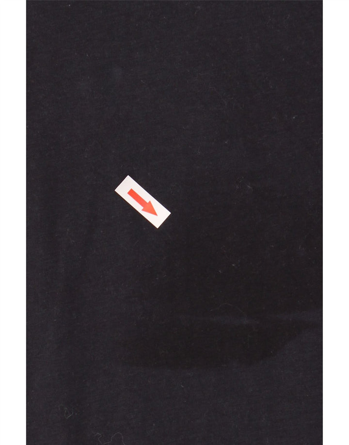 Reiss Herren T-Shirt Top Small Schwarz Baumwolle