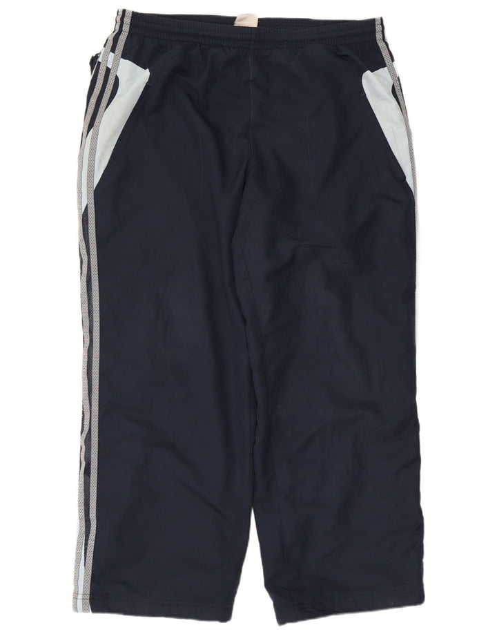 Adidas Herren-Trainingshose, groß, marineblau, Colourblock-Polyester
