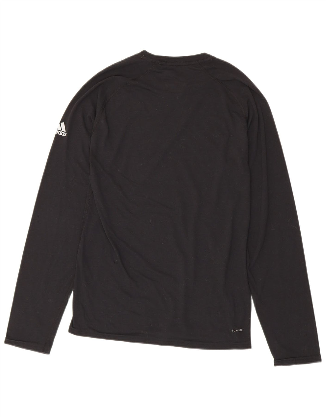 ADIDAS Mens Climalite Top Long Sleeve Small Black Polyester