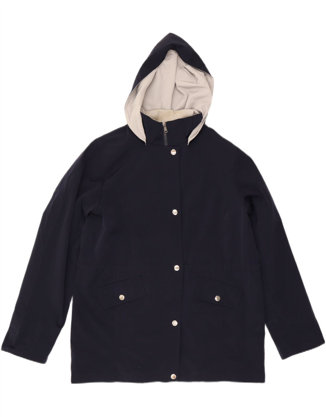 NAUTICA Damen Übergroße Windjacke mit Kapuze, UK 16, Größe L, Marineblau