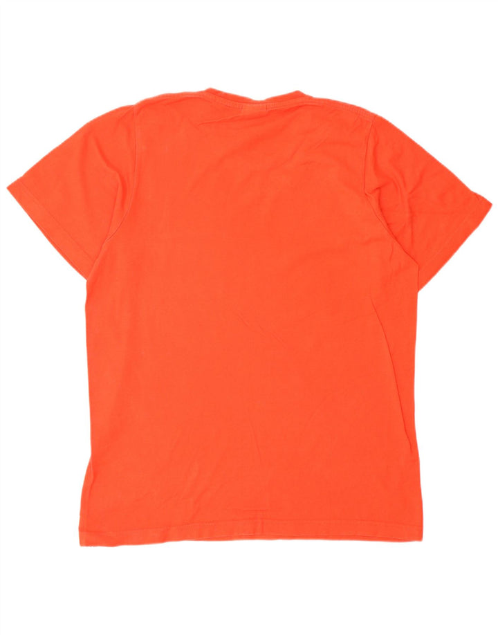 Adidas Herren Grafik-T-Shirt aus mittelroter Baumwolle