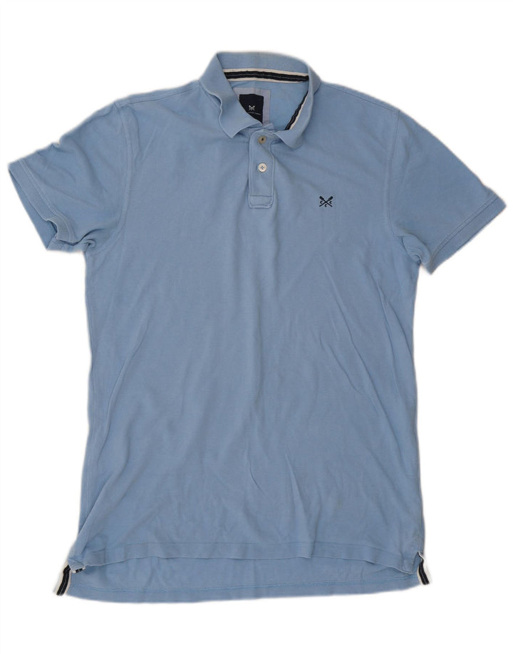 Crew Clothing Herren-Poloshirt, groß, blaue Baumwolle