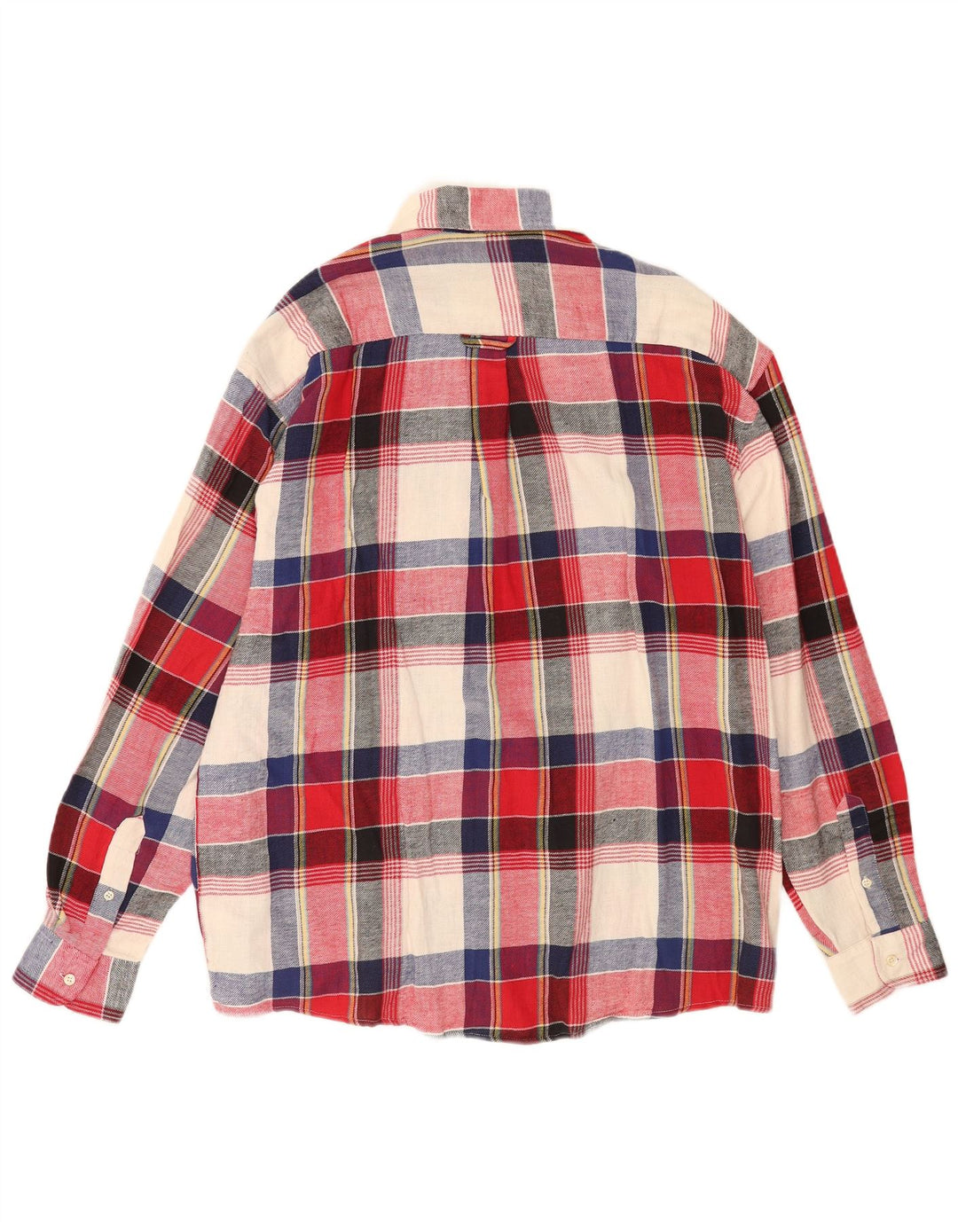 Vintage Herren Flanellhemd XL Mehrfarbig kariert Baumwolle
