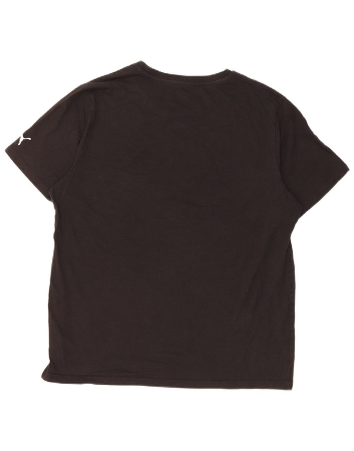 PUMA Herren Graphic T-Shirt Top Large Schwarz Baumwolle