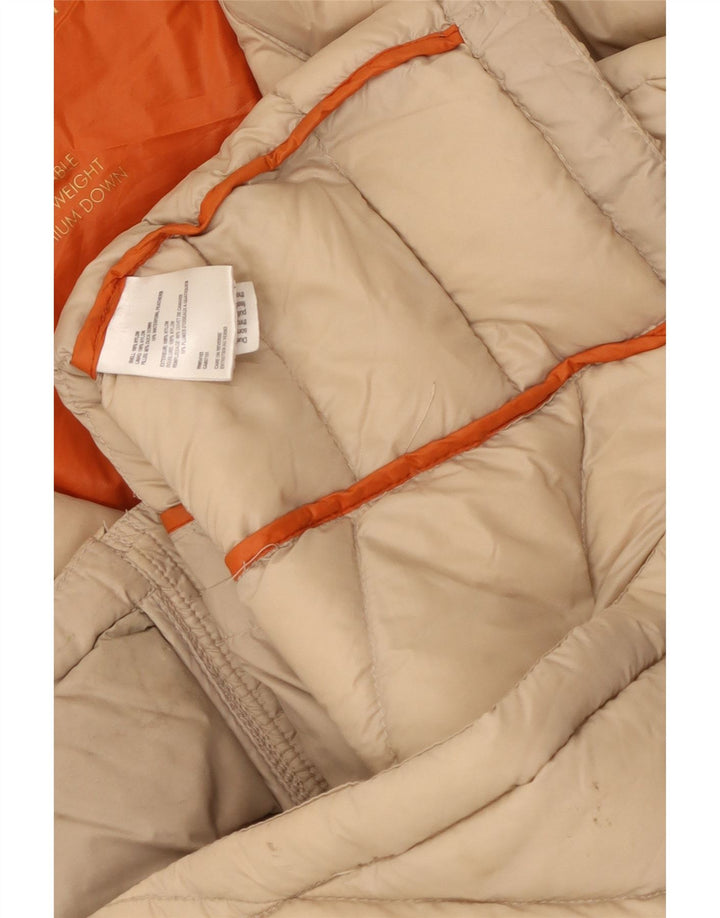 Calvin Klein Damen Wattierte Jacke UK 14 Medium Beige Nylon
