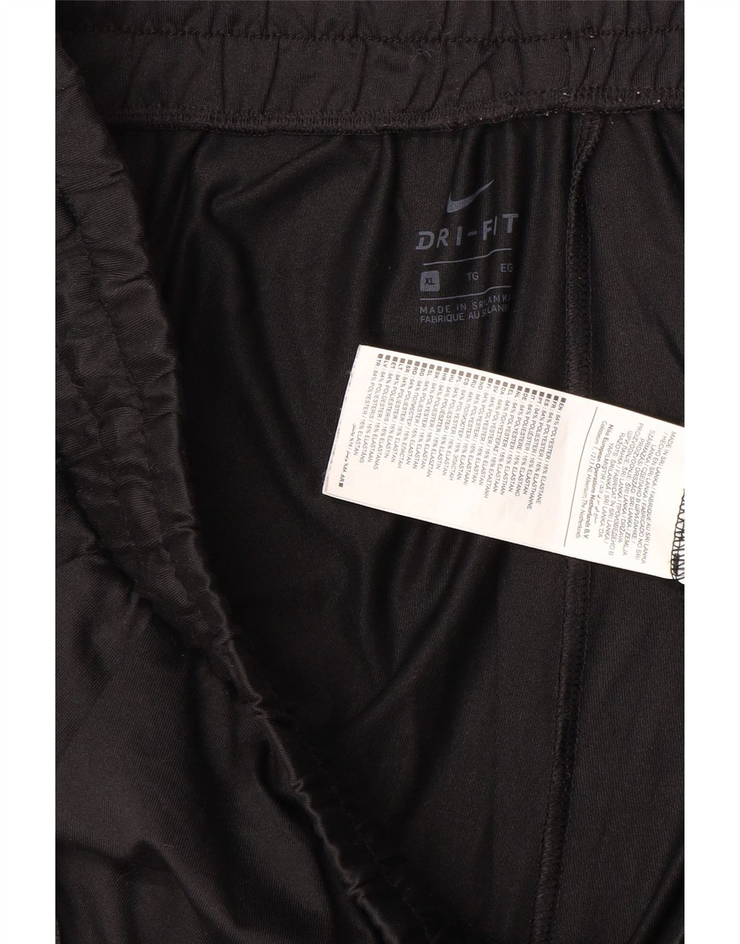 NIKE Herren Dri Fit Trainingshose XL Schwarz Polyester