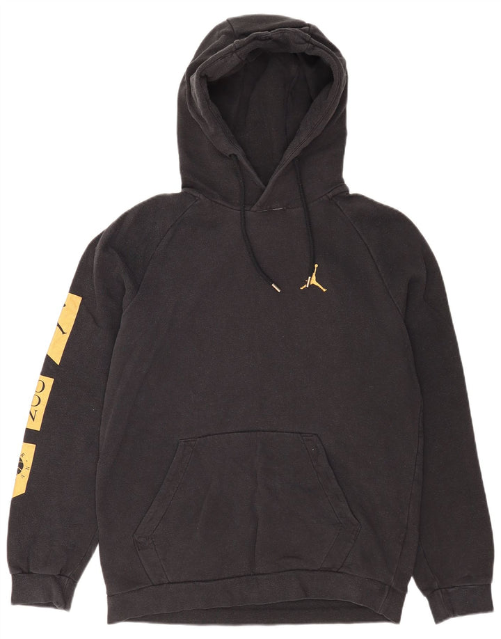 Jordan Herren-Kapuzenpullover mit Grafik, mittelschwarz, Baumwolle