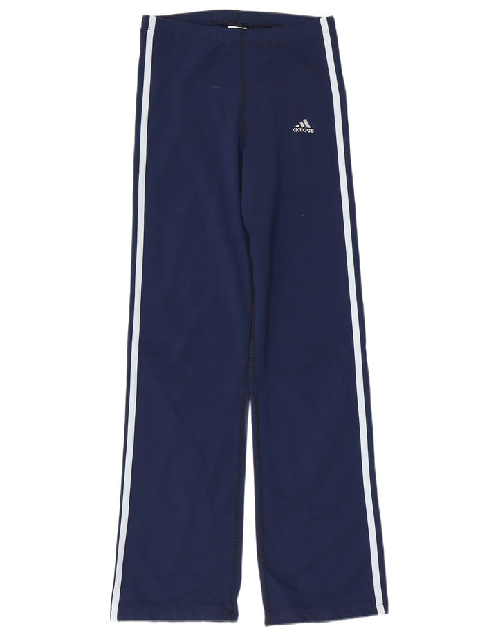 ADIDAS Damen Climalite Trainingshose UK 10 Small Marineblau
