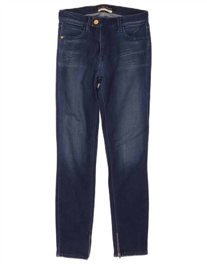 Replay Damen Skinny Jeans W25 L27 Blau Modal